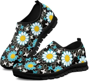 Women's Fashion Casual Slip-On Low Top Shoes Women Non-Slip Breathable Walking Loafers Workout Tennis Shoes for Women US 5.5-11.5