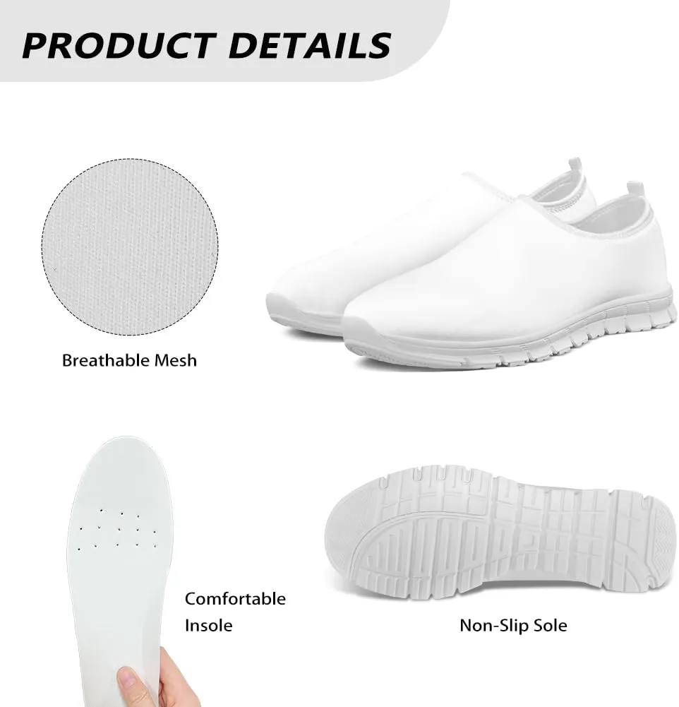 Women's Fashion Casual Slip-On Low Top Shoes Women Non-Slip Breathable Walking Loafers Workout Tennis Shoes for Women US 5.5-11.5