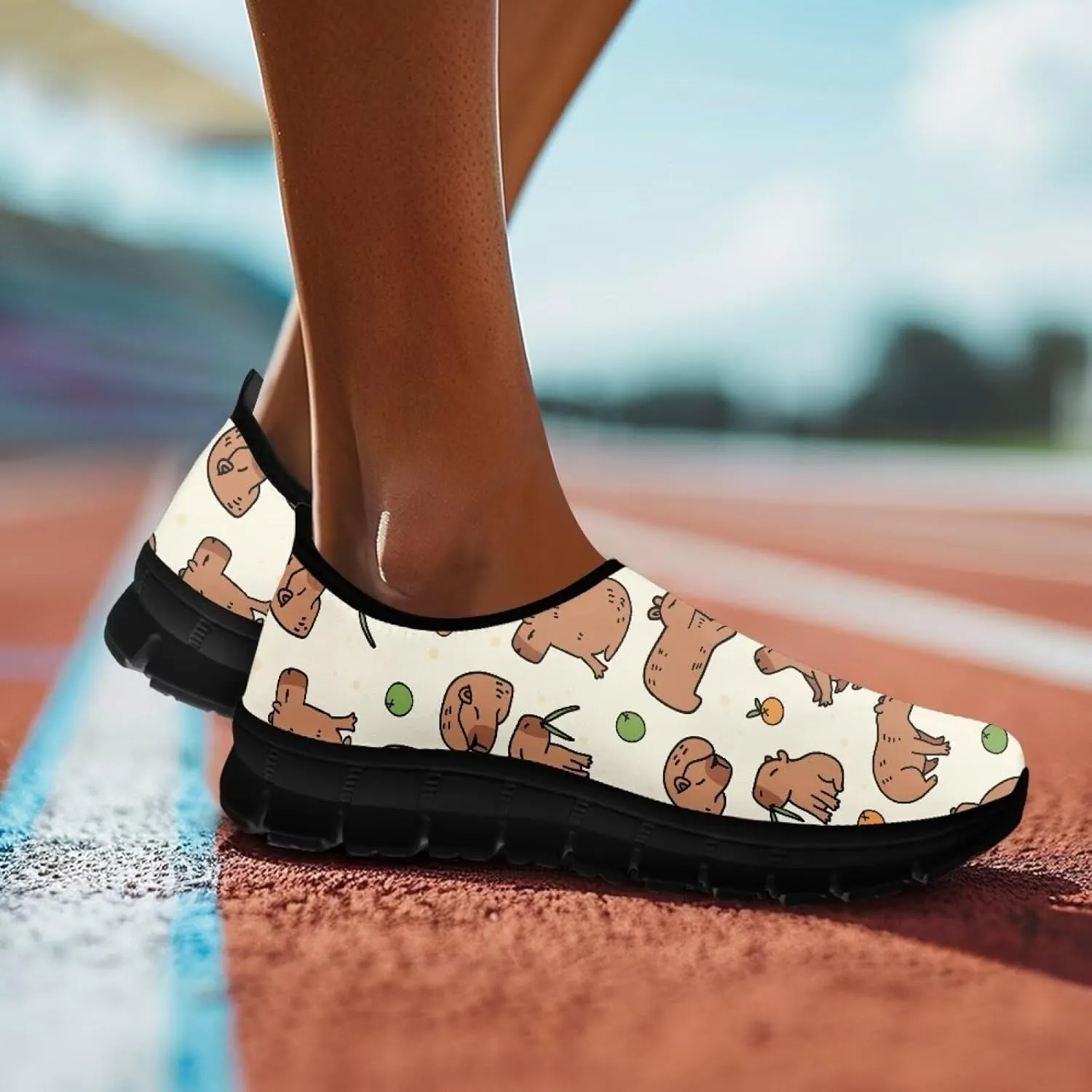 Women's Fashion Casual Slip-On Low Top Shoes Women Non-Slip Breathable Walking Loafers Workout Tennis Shoes for Women US 5.5-11.5