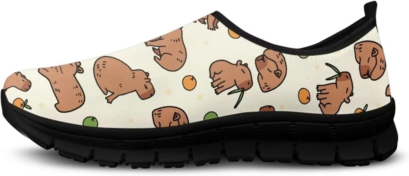 Women's Fashion Casual Slip-On Low Top Shoes Women Non-Slip Breathable Walking Loafers Workout Tennis Shoes for Women US 5.5-11.5