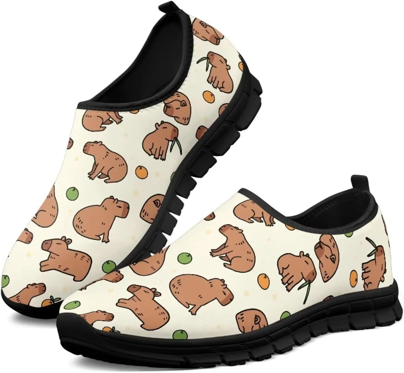Women's Fashion Casual Slip-On Low Top Shoes Women Non-Slip Breathable Walking Loafers Workout Tennis Shoes for Women US 5.5-11.5