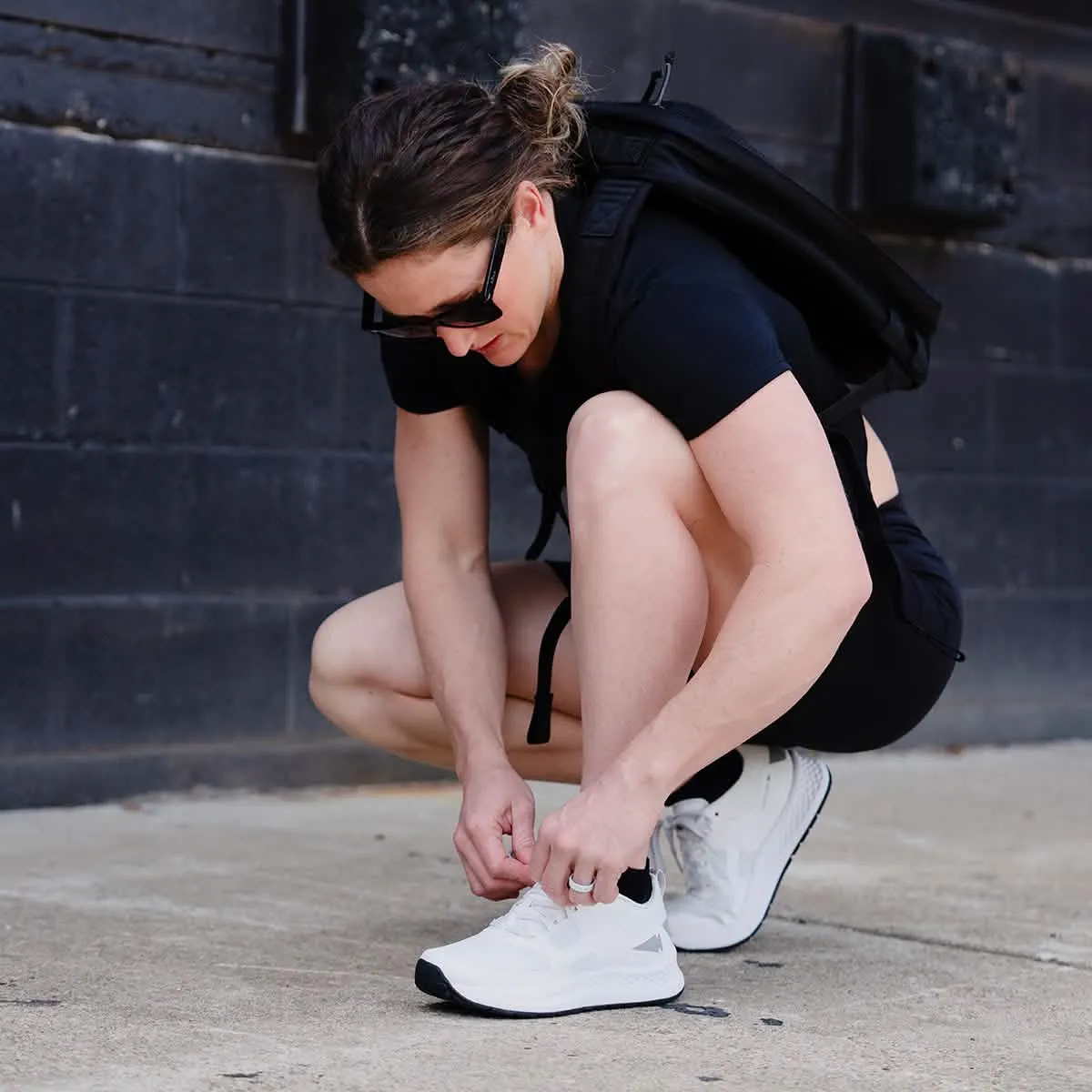 Women's Rough Runners - Light Grey   White