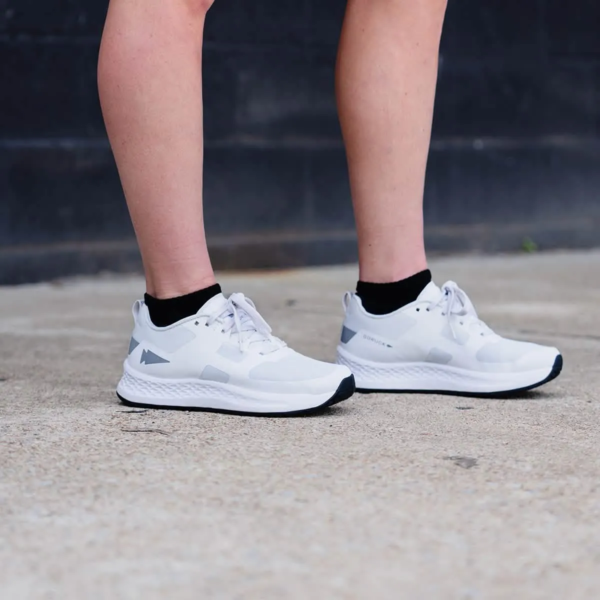 Women's Rough Runners - Light Grey   White