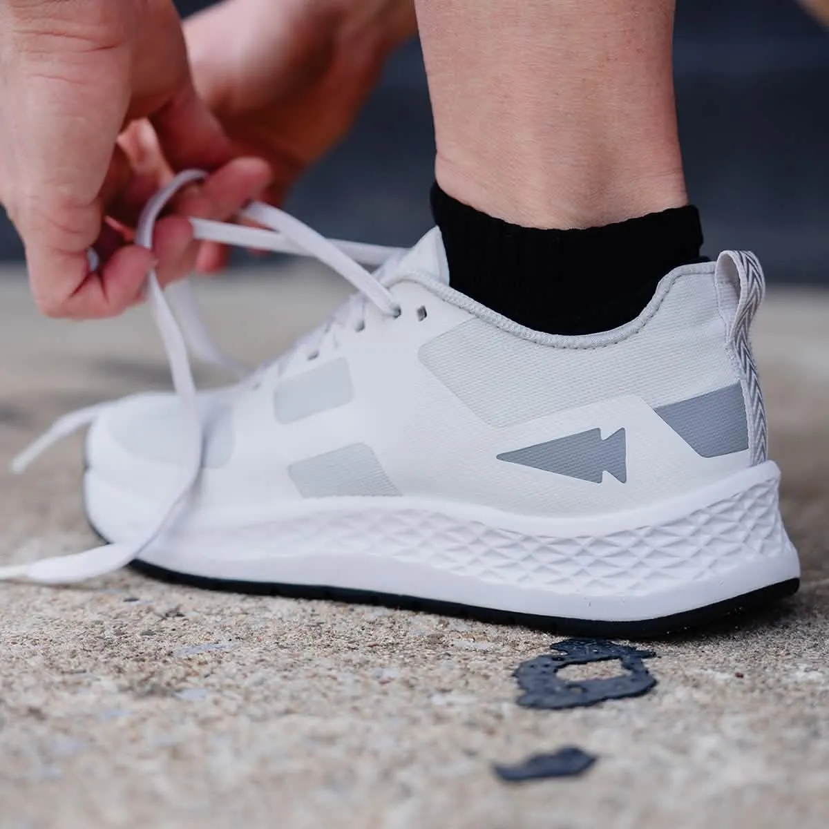 Women's Rough Runners - Light Grey   White