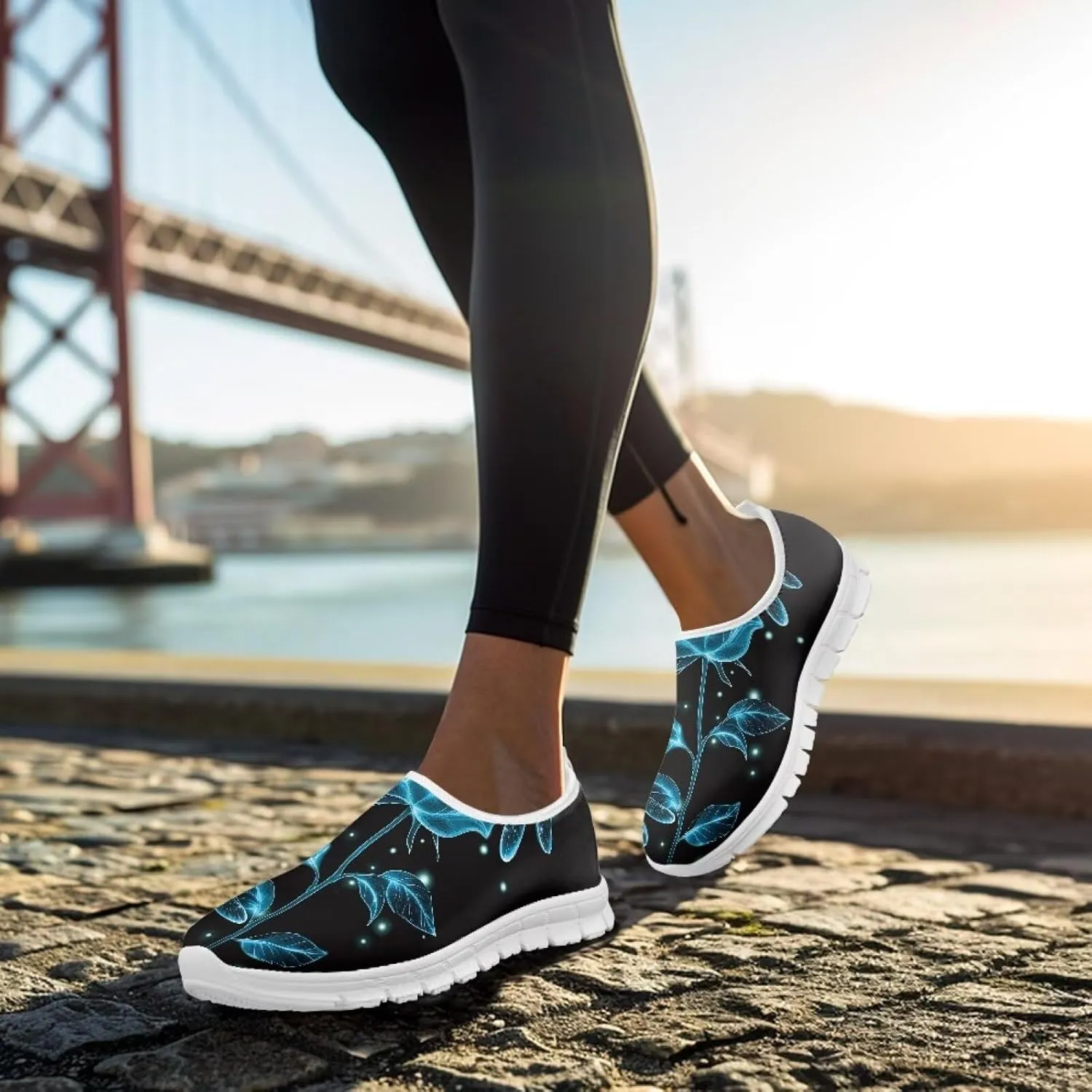 Women's Shoes Fashion Casual Cozy Slip-On Low Top Non-Slip Loafers Running Exercise Workout Tennis Sneaker for Women US 5.5-11.5