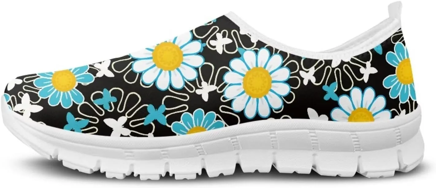 Women's Shoes Fashion Casual Cozy Slip-On Low Top Non-Slip Loafers Running Exercise Workout Tennis Sneaker for Women US 5.5-11.5