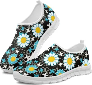 Women's Shoes Fashion Casual Cozy Slip-On Low Top Non-Slip Loafers Running Exercise Workout Tennis Sneaker for Women US 5.5-11.5