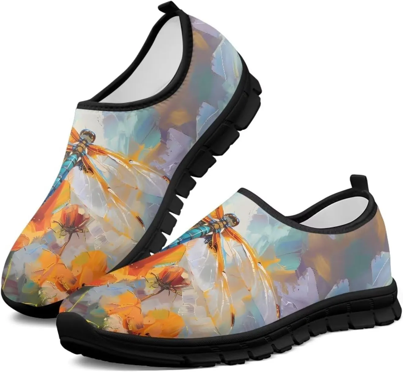 Women's Slip-On Shoes Casual Loafers Non-Slip Shoes Low Top Casual Shoes Walking Work Sneakers Workout Shoes for Women US 5.5-11.5