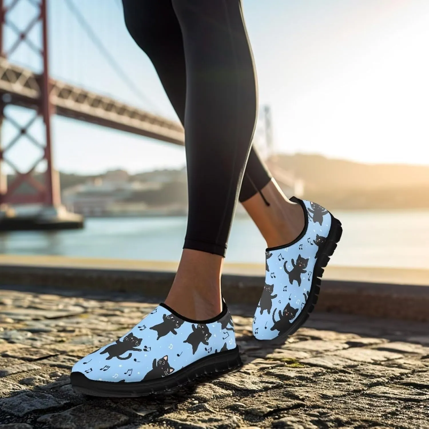 Women's Slip-On Shoes Casual Loafers Non-Slip Shoes Low Top Casual Shoes Walking Work Sneakers Workout Shoes for Women US 5.5-11.5