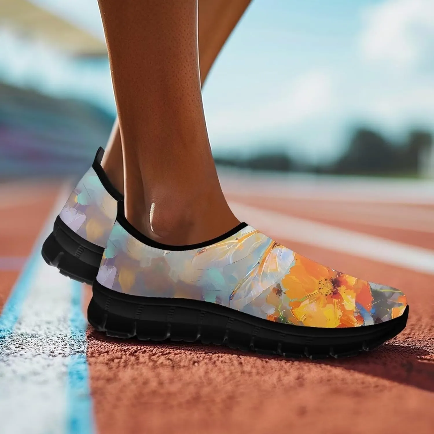 Women's Slip-On Shoes Casual Loafers Non-Slip Shoes Low Top Casual Shoes Walking Work Sneakers Workout Shoes for Women US 5.5-11.5
