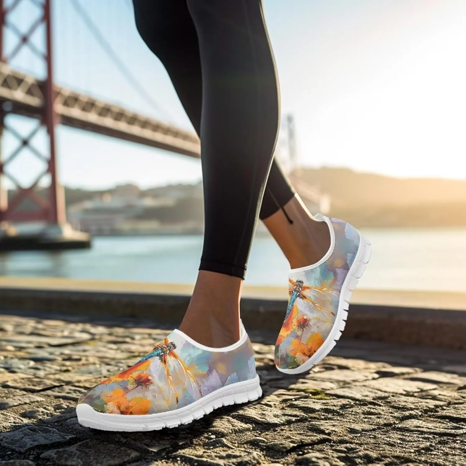 Women's Slip-On Shoes Walking Non-Slip Shoes Casual Fashion Loafers Low Top Work Sneakers Workout Shoes for Women US 5.5-11.5