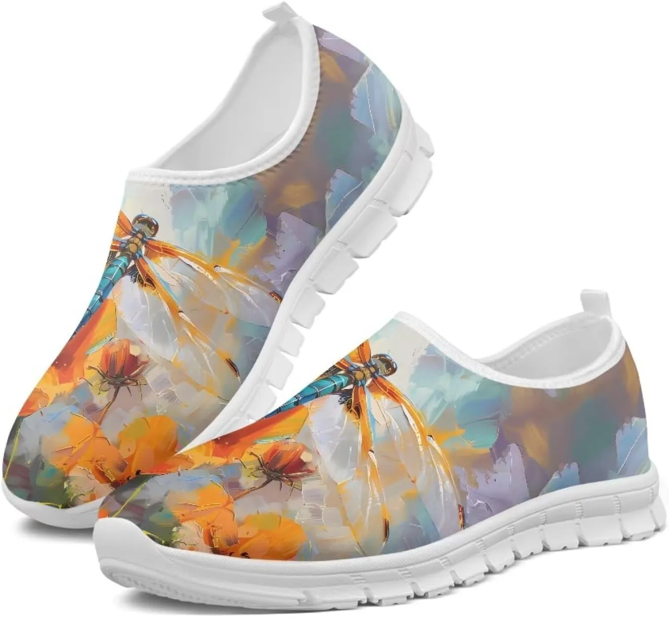 Women's Slip-On Shoes Walking Non-Slip Shoes Casual Fashion Loafers Low Top Work Sneakers Workout Shoes for Women US 5.5-11.5