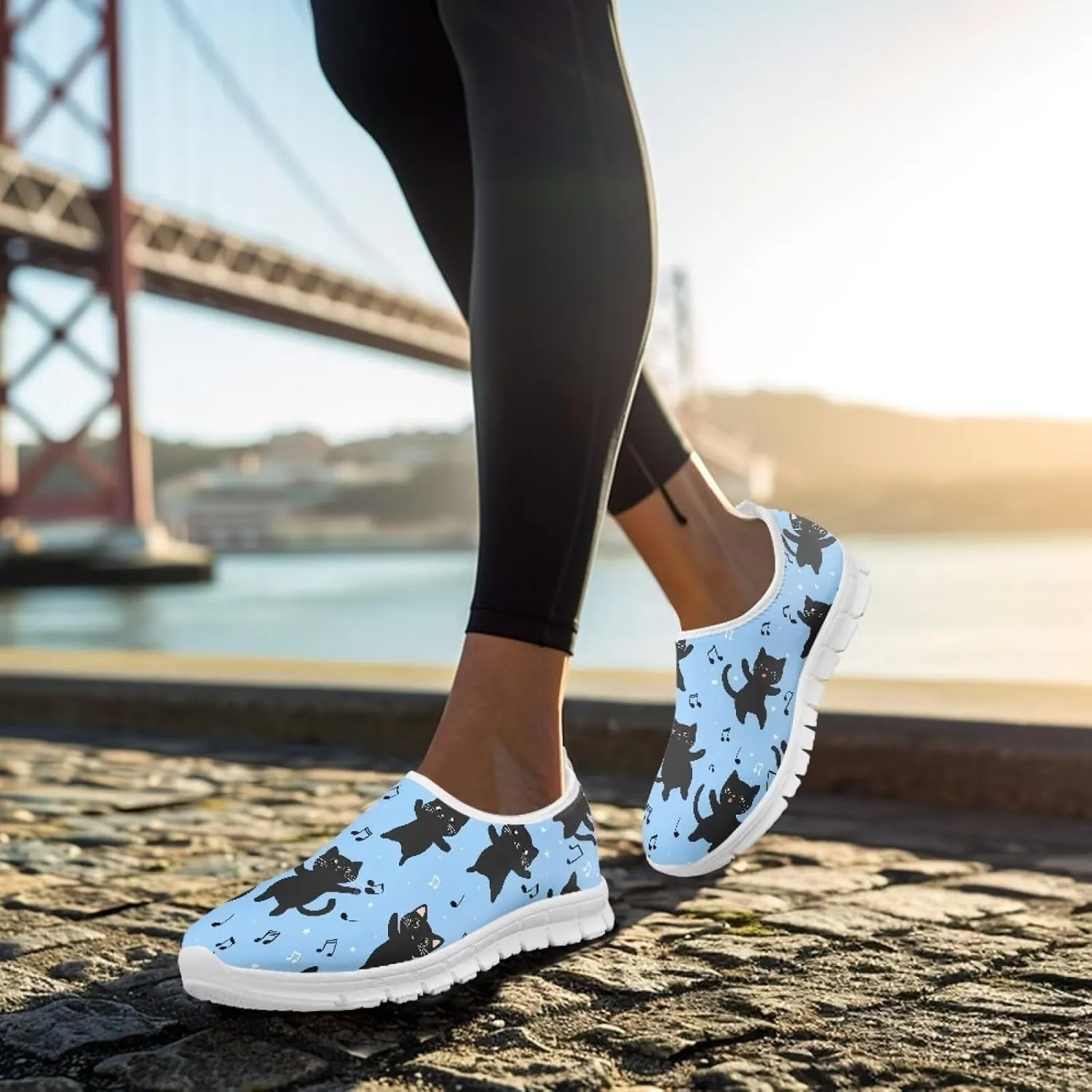 Women's Slip-On Shoes Walking Non-Slip Shoes Casual Fashion Loafers Low Top Work Sneakers Workout Shoes for Women US 5.5-11.5