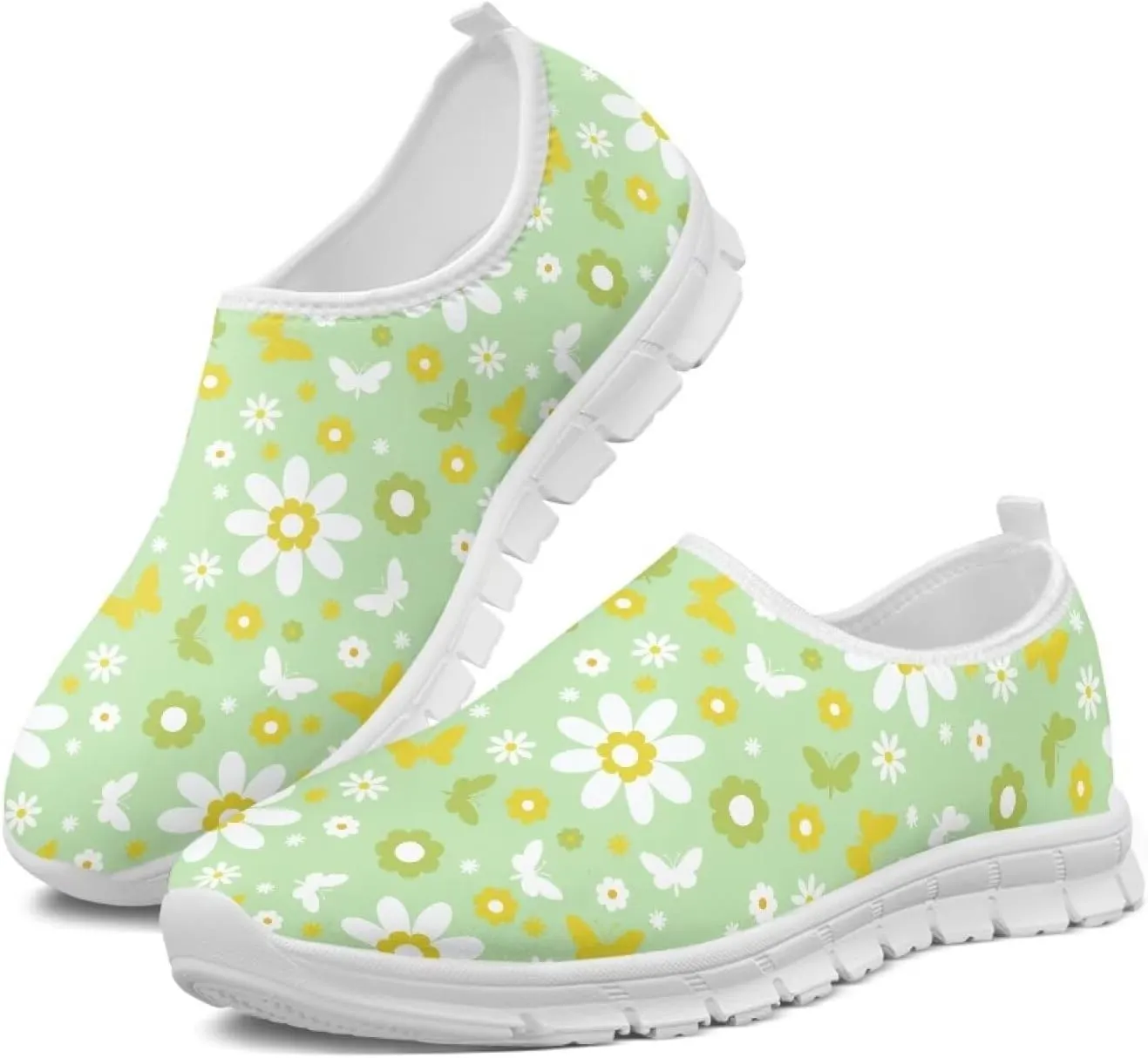 Women's Slip-On Shoes Walking Non-Slip Shoes Casual Fashion Loafers Low Top Work Sneakers Workout Shoes for Women US 5.5-11.5