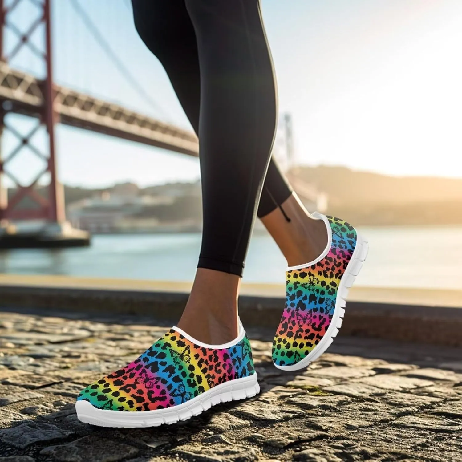 Women's Slip-On Shoes Walking Non-Slip Shoes Casual Fashion Loafers Low Top Work Sneakers Workout Shoes for Women US 5.5-11.5