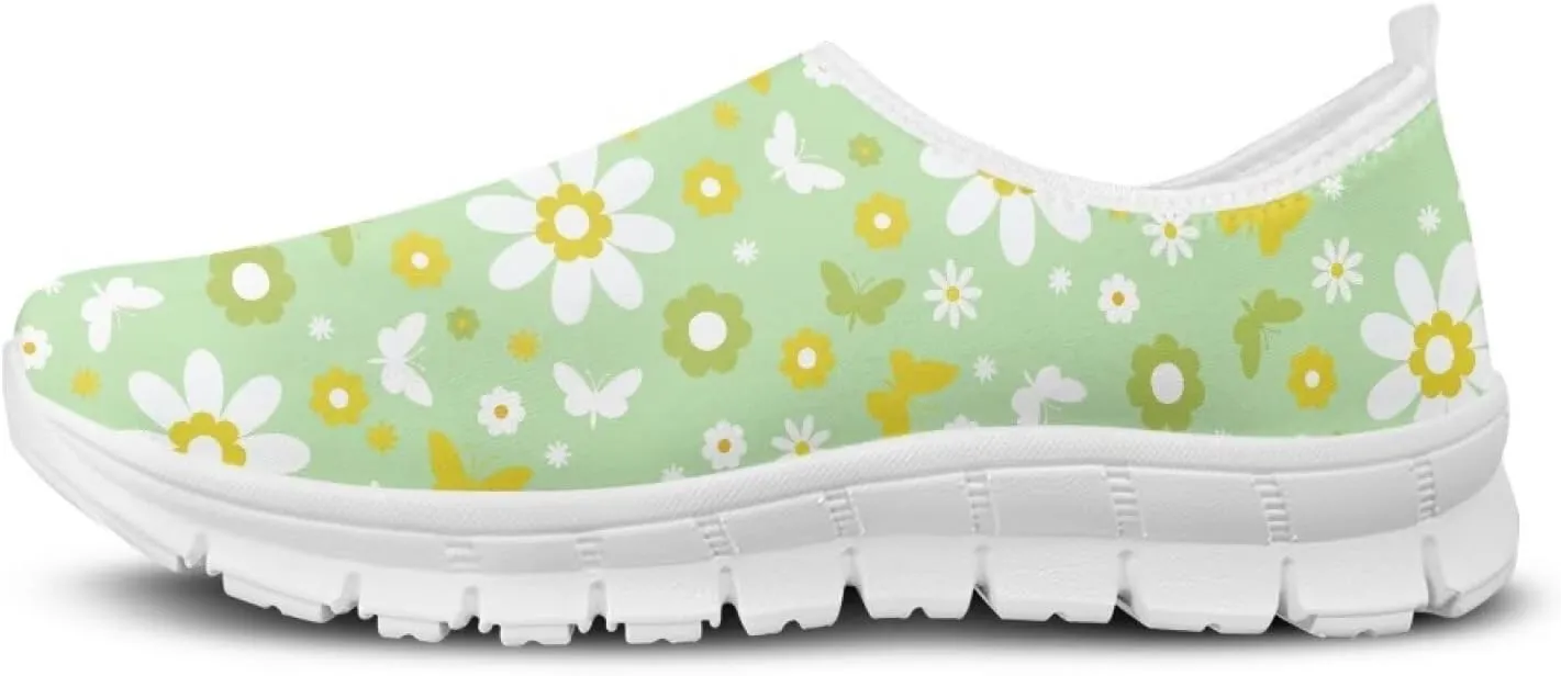Women's Slip-On Shoes Walking Non-Slip Shoes Casual Fashion Loafers Low Top Work Sneakers Workout Shoes for Women US 5.5-11.5