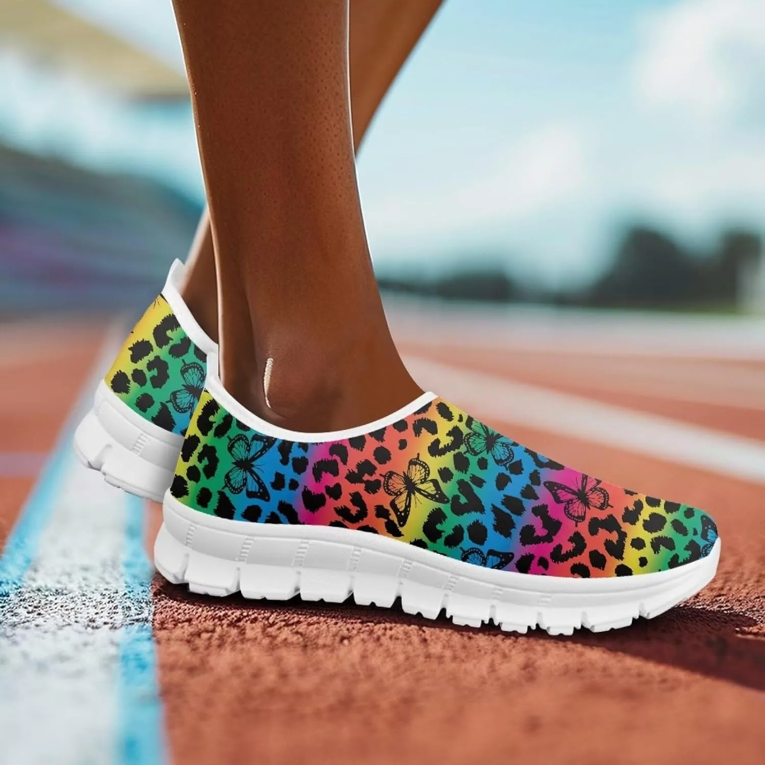 Women's Slip-On Shoes Walking Non-Slip Shoes Casual Fashion Loafers Low Top Work Sneakers Workout Shoes for Women US 5.5-11.5