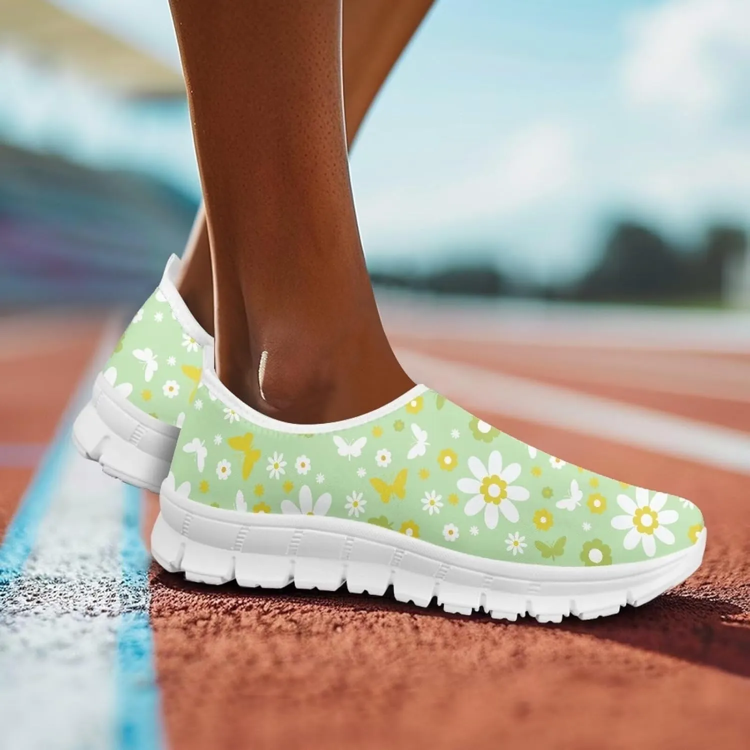 Women's Slip-On Shoes Walking Non-Slip Shoes Casual Fashion Loafers Low Top Work Sneakers Workout Shoes for Women US 5.5-11.5
