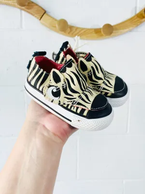 Zebra Slip On Shoes, size 3